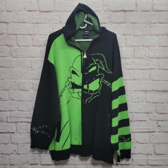 Disney Tops - Disney Nightmare Before Xmas Oogie Boogie Hoodie Sweater Her Universe Full Zip